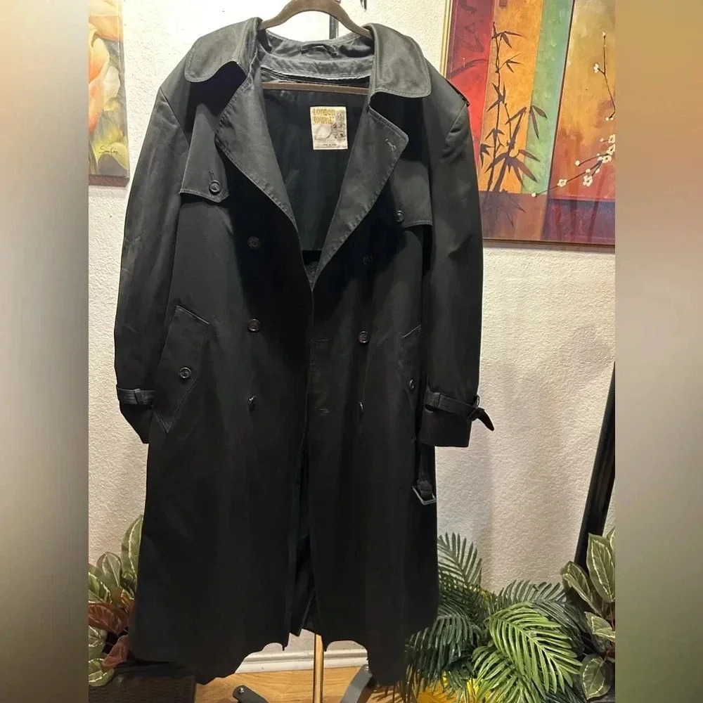 London towne long trench coat women’s size 46(long) - Picture 3 of 16